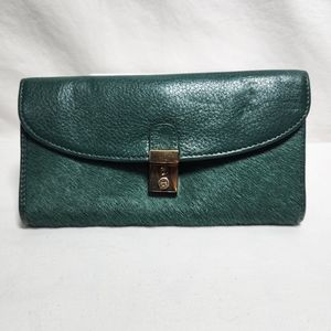 Tory Burch Priscilla Leather Calf Hair Wallet